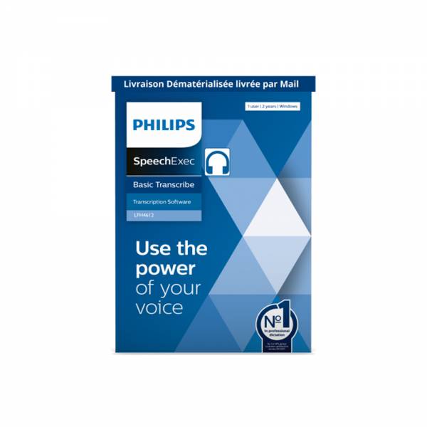 Logiciel Philips SpeechExec Basic Transcription LFH4612 Paris