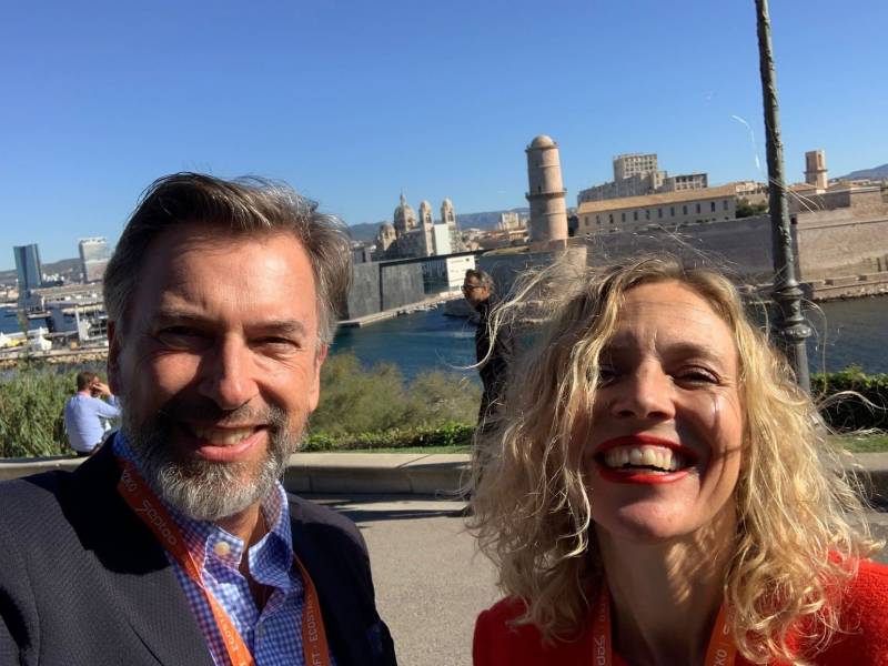 Delphine Galin et Pascal Thibaut lors du Congrès de l'ACE 2021 à Marseille