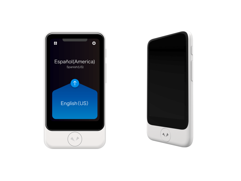 Pocketalk S2 Plus - Traducteur vocal professionnel distribué par Dicma