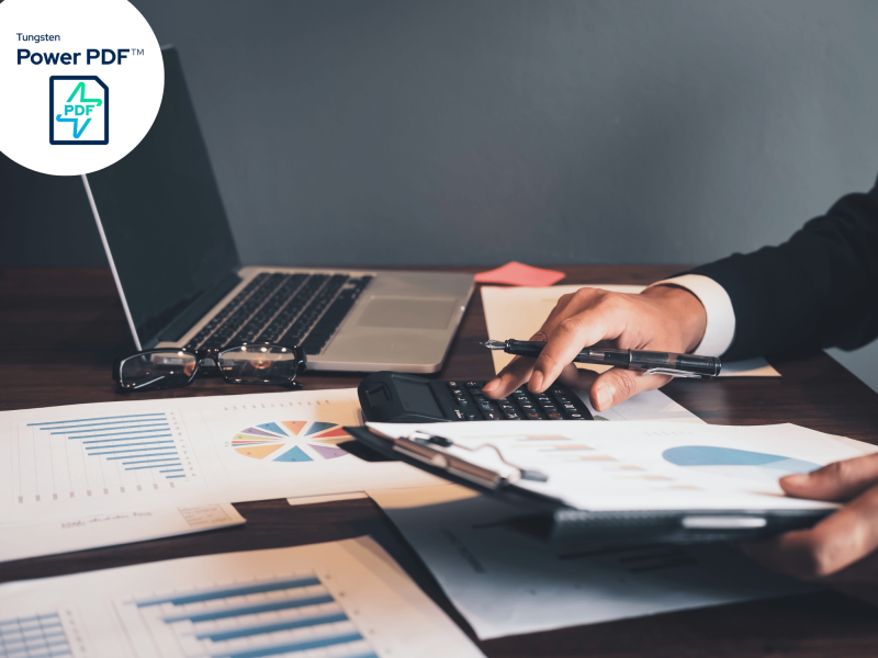 Avec Dicma, Tungsten Power PDF est un atout clé pour le secteur financier et les services publics