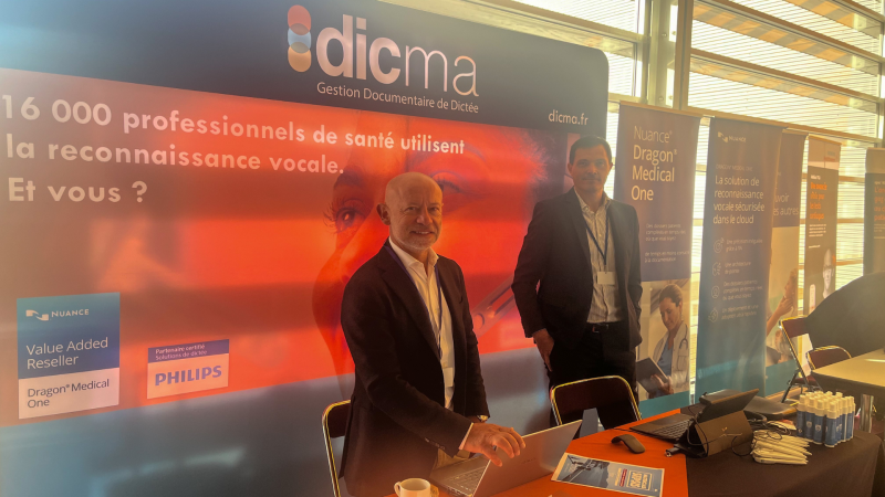 Dicma aux JTI Urgences 2023 avec Dragon Medical One à Nantes 