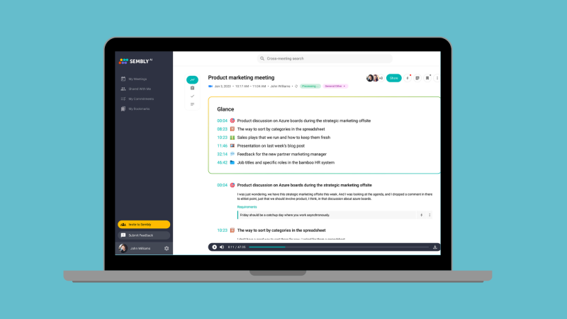 Transcription automatisée Sembly par Dicma à Paris